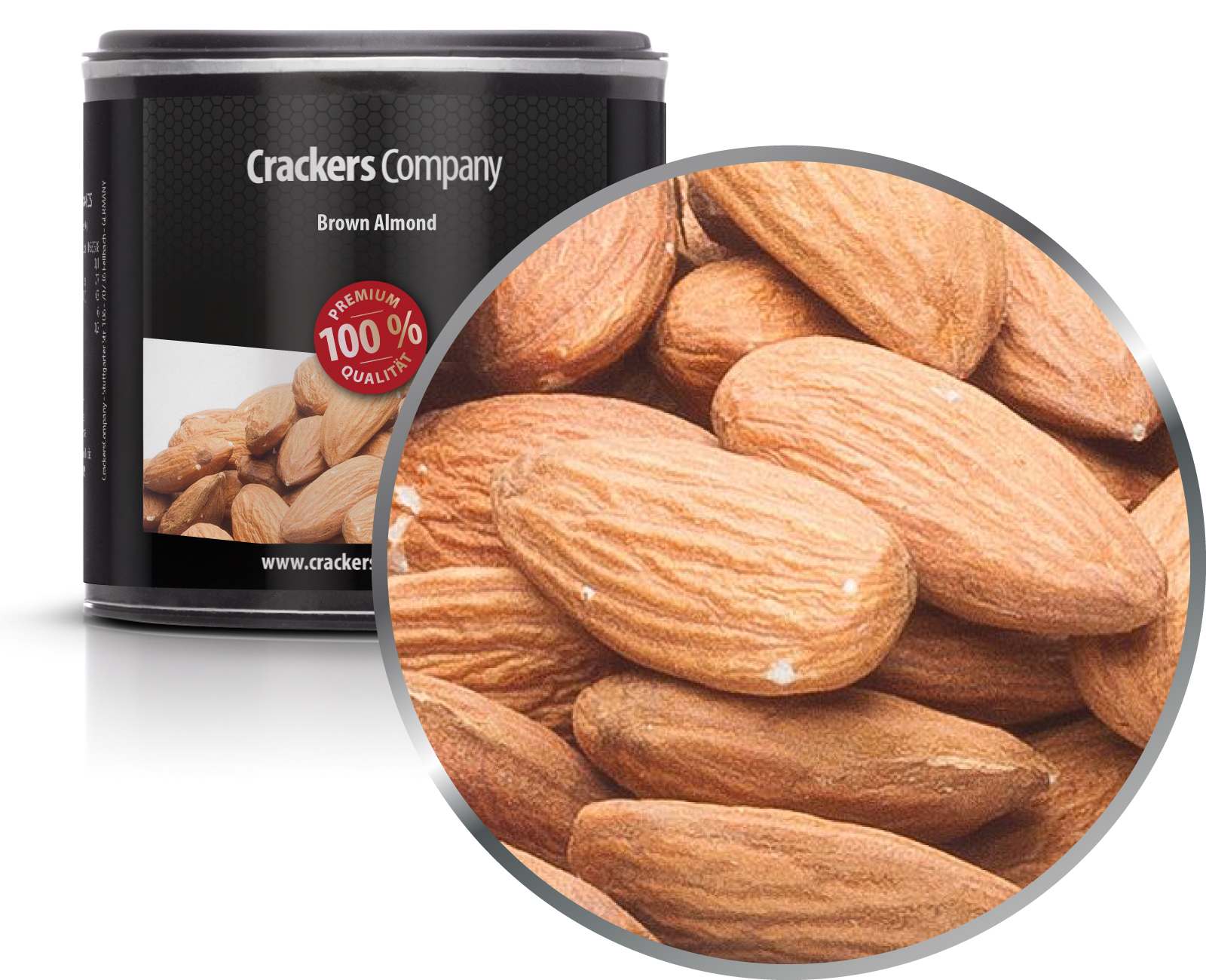 Almendras con cáscara, Almendra Marrón PU con 36 piezas. Ud. Contenido de 90 g por pieza.