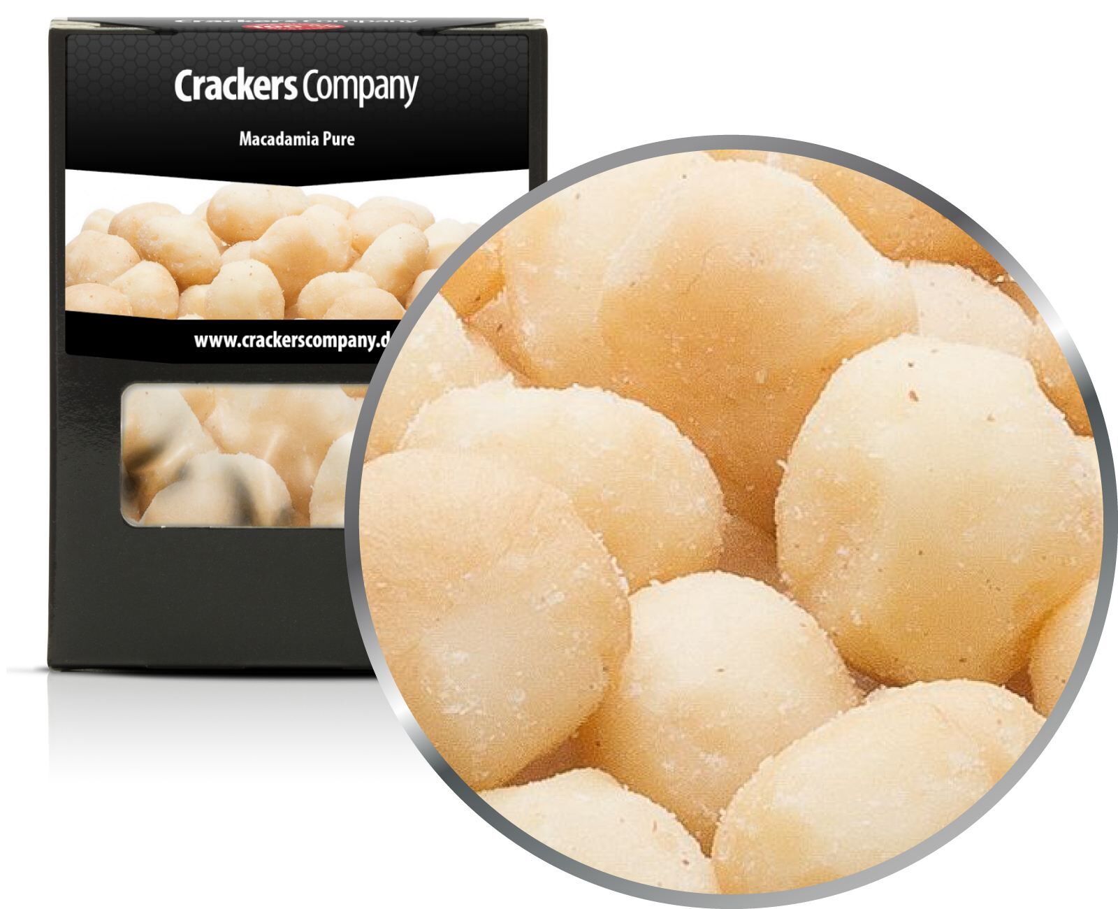 Natürliche Macadamia, Macadamia Pure VPE mit 32 Stk. u. 80g Inhalt je Stk.