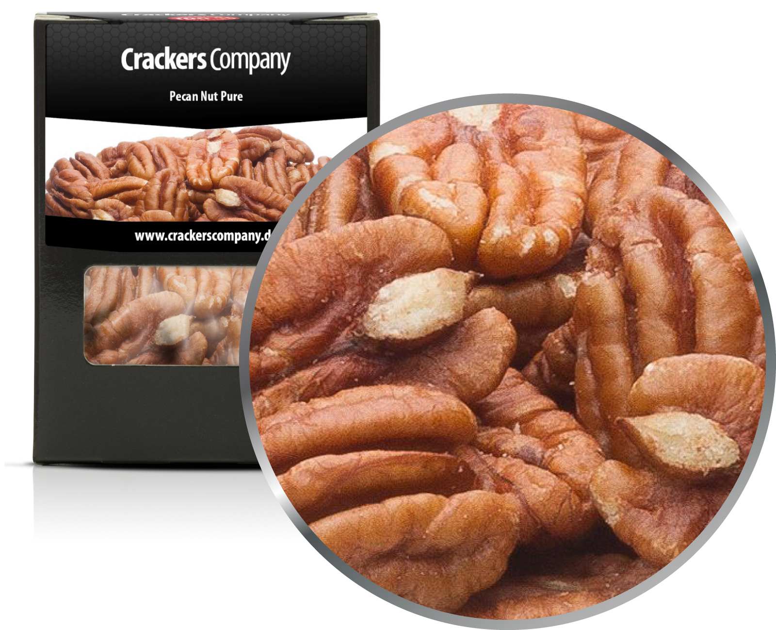 Natürliche Pekannüsse, Pecan Nut Pure VPE mit 32 Stk. u. 65g Inhalt je Stk.