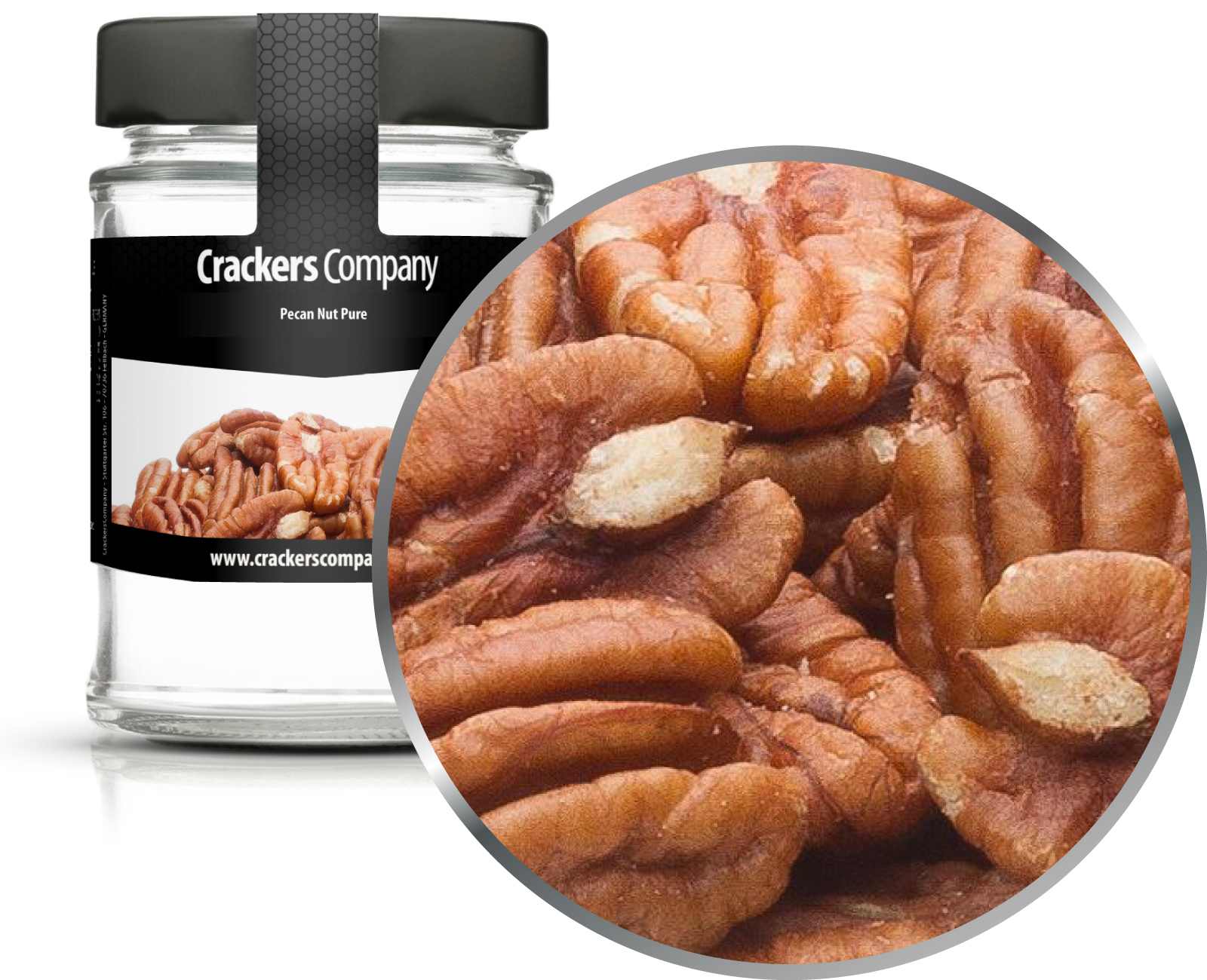 Natürliche Pekannüsse, Pecan Nut Pure VPE mit 45 Stk. u. 65g Inhalt je Stk.