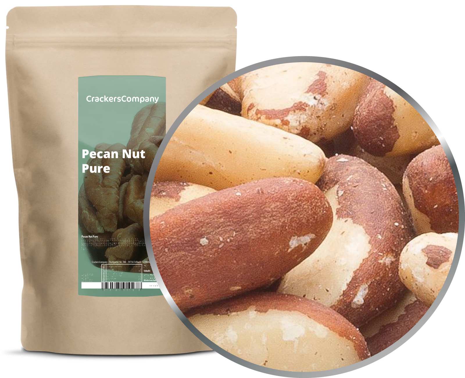 Natürliche Paranüsse, Brazil Nut Pure VPE mit 8 Stk. u. 550g Inhalt je Stk.
