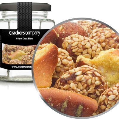 Mix di pretzel con arachidi e senape al miele, Golden Coast Blend PU con 25 pezzi. u. Contenuto 70 g per pezzo.