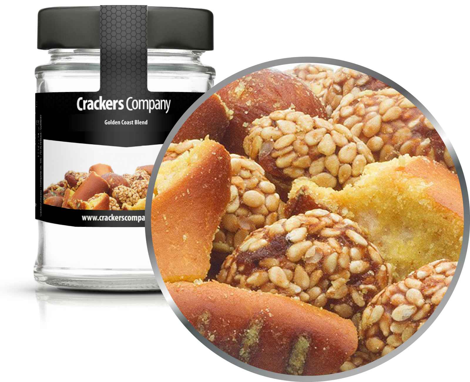 Honig-Senf Erdnuss-Brezel Mix, Golden Coast Blend VPE mit 45 Stk. u. 70g Inhalt je Stk.