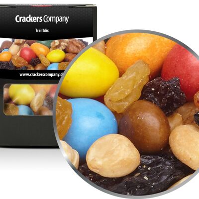 Mélange noix-fruits-chocolat, Trail Mix PU avec 32 pièces. toi. Contenu de 100 g par pièce.