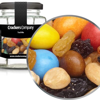 Mix Nocciole-Frutta-Cioccolato, Trail Mix PU con 25 pezzi. u. Contenuto 100 g per pezzo.