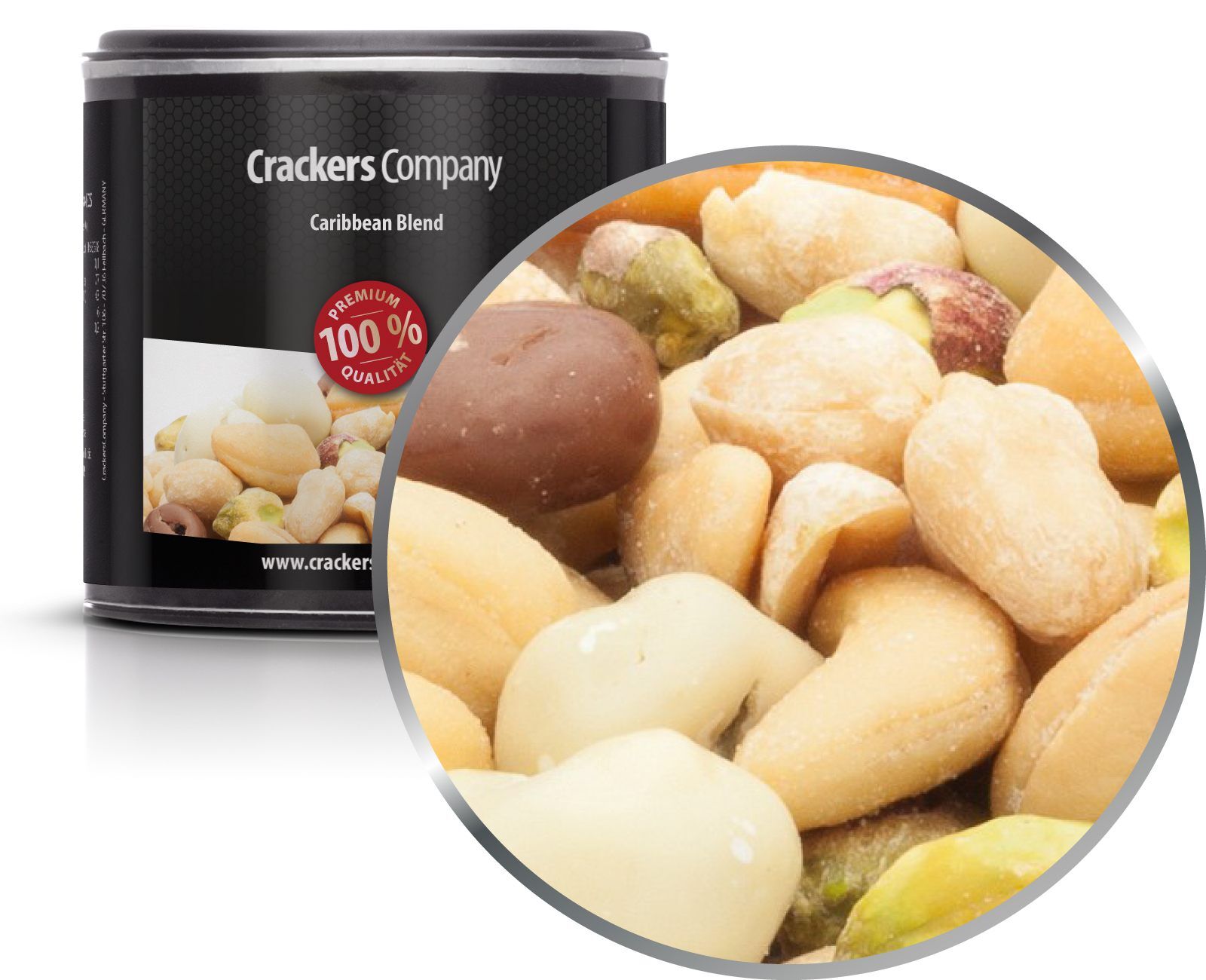 Mix noci-cioccolato uvetta, miscela caraibica PU con 36 pezzi. u. Contenuto 100 g per pezzo.