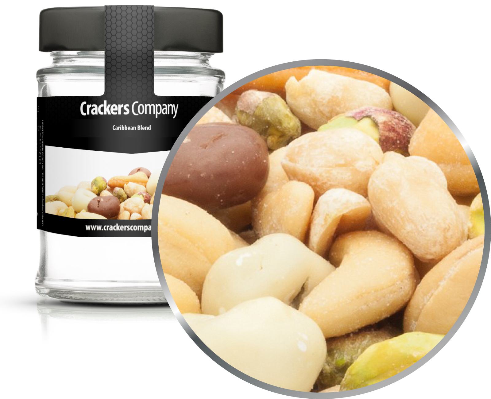 Nuss-Schokorosinen Mix, Caribbean Blend VPE mit 45 Stk. u. 100g Inhalt je Stk.