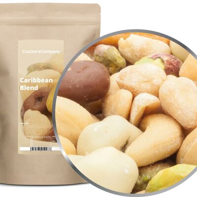 Mix noci-cioccolato uvetta, miscela caraibica PU con 8 pezzi. u. Contenuto 600 g per pezzo.
