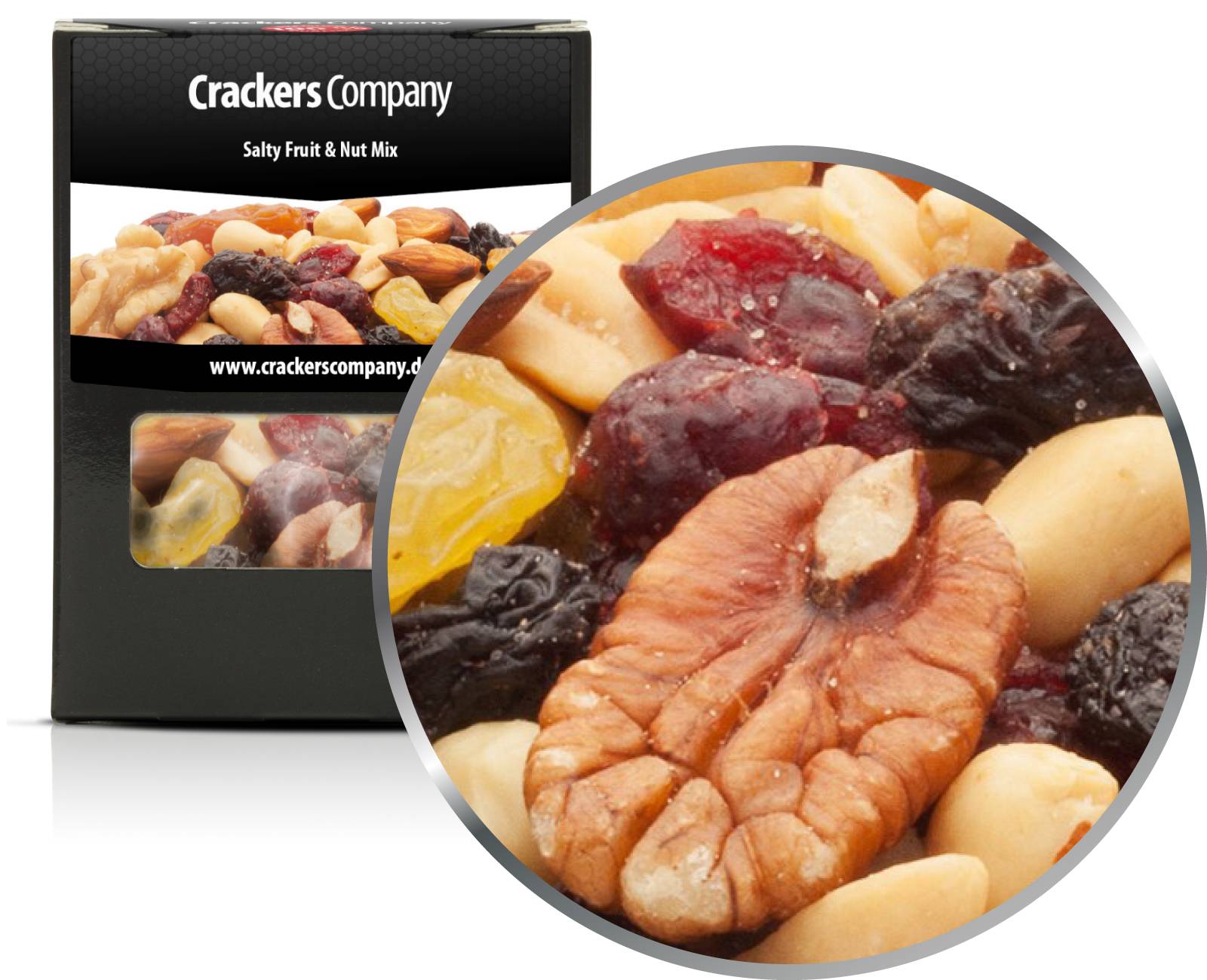 Salzig-fruchtiger Nuss-Frucht Mix, Salty Fruit & Nut Mix VPE mit 32 Stk. u. 95g Inhalt je Stk.