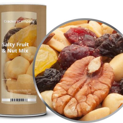 Mix di frutta salata e fruttata, Mix di frutta salata e noci PU con 9 pezzi. u. Contenuto 750 g per pezzo.