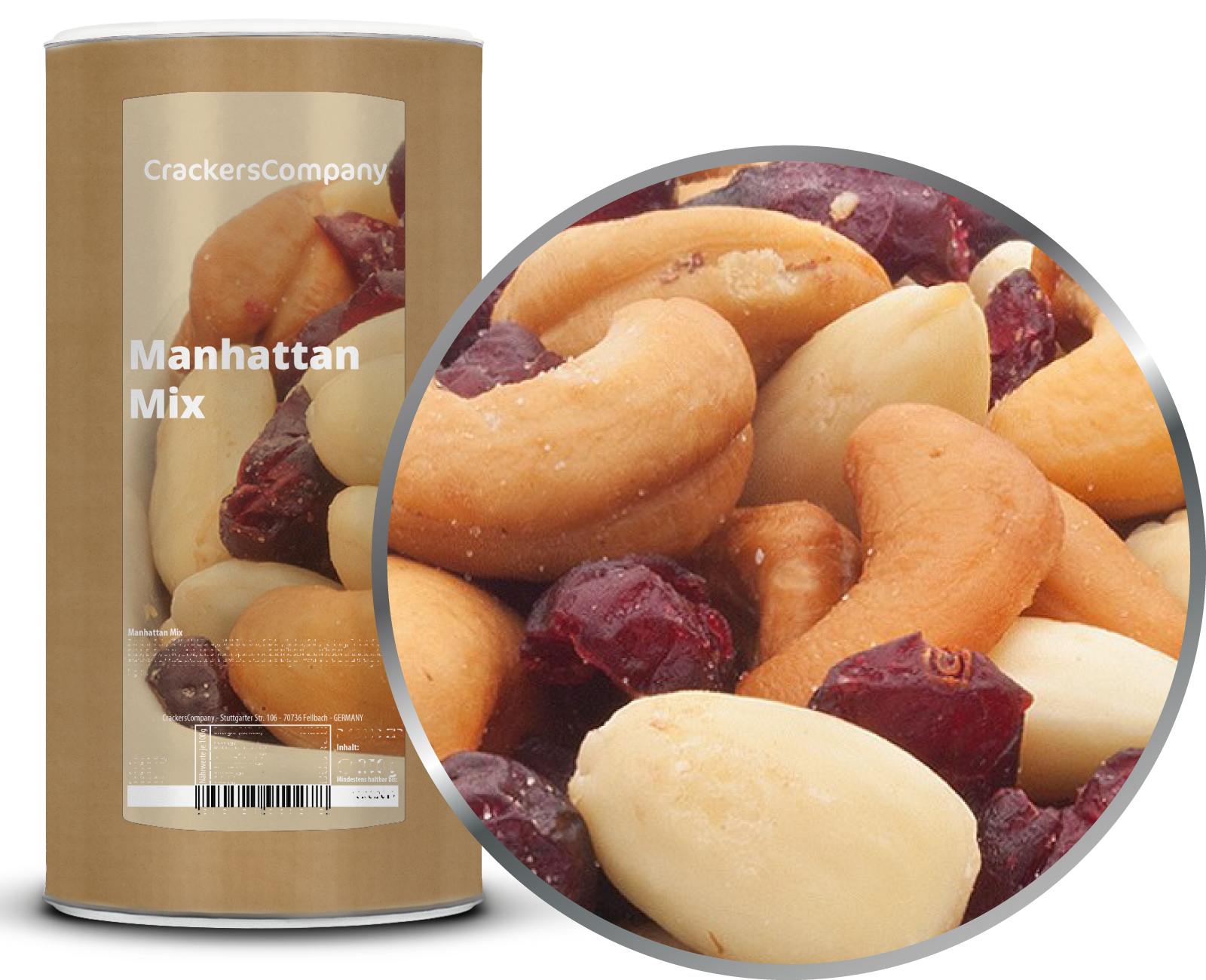 Cashew-Mandel-Cranberry Mix, Manhattan Mix VPE mit 9 Stk. u. 700g Inhalt je Stk.