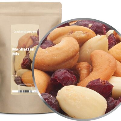 Mix di anacardi-mandorle-mirtilli rossi, Manhattan Mix PU con 8 pezzi. u. Contenuto 550 g per pezzo.