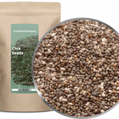 Semi di Chia, Semi di Chia PU con 8 pezzi. u. Contenuto 700 g per pezzo.