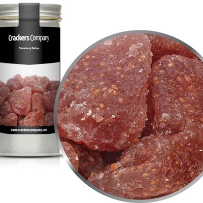Fresas confitadas, Strawberry Deluxe PU con 40 piezas. Ud. Contenido de 80 g por pieza.