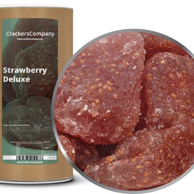 Fragole candite, Fragola Deluxe PU con 9 pezzi. u. Contenuto 750 g per pezzo.