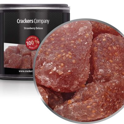 Fresas confitadas, Strawberry Deluxe PU con 36 piezas. Ud. Contenido de 80 g por pieza.
