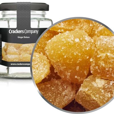 Zenzero candito, Ginger Deluxe PU con 25 pezzi. u. Contenuto 70 g per pezzo.