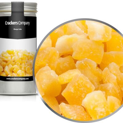 Mangue Confite, Mango Cube PU de 40 pièces. toi. Contenu de 90 g par pièce.