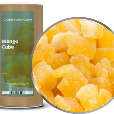 Mango Candito, Mango Cube PU con 9 pezzi. u. Contenuto 700 g per pezzo.