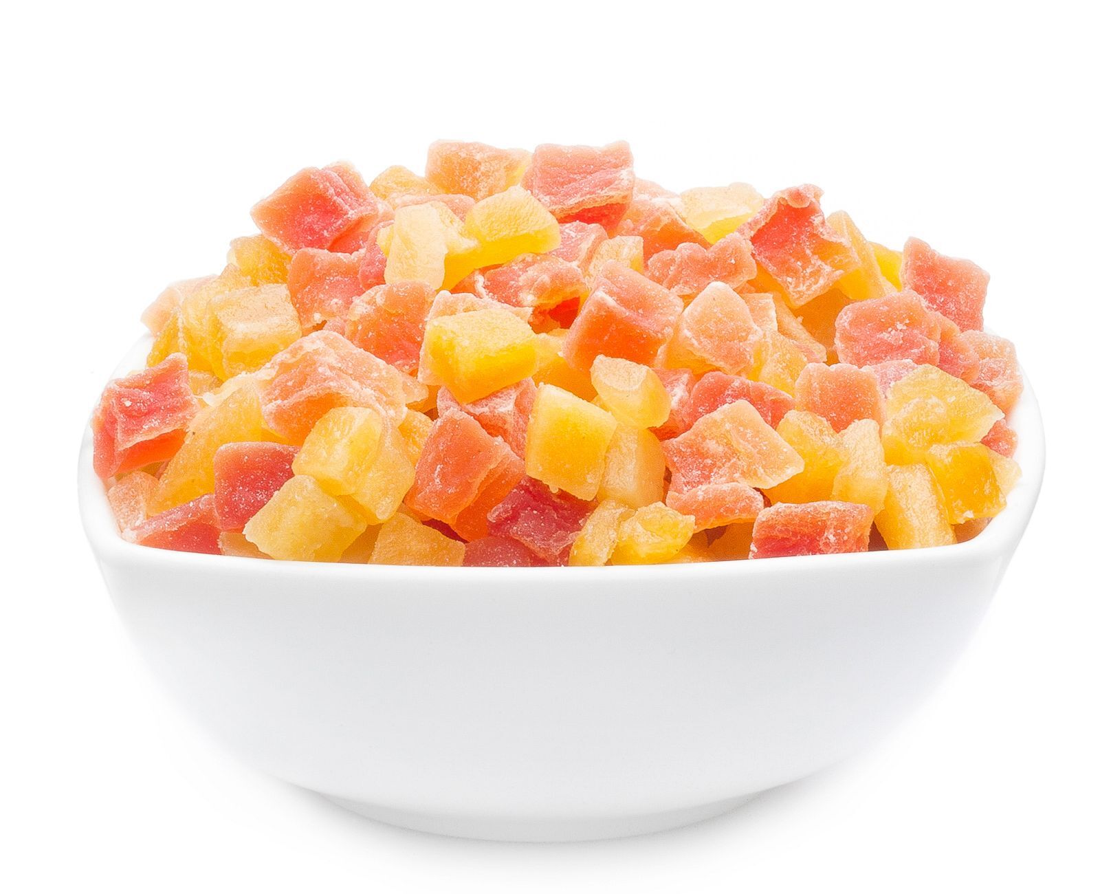 Kandierte Mango-Papaya, Mango & Papaya Cube VPE mit 1 Stk. u. 5000g Inhalt je Stk.