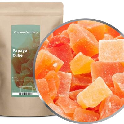 Papaya Candita, Papaya Cube PU con 8 pezzi. u. Contenuto 600 g per pezzo.