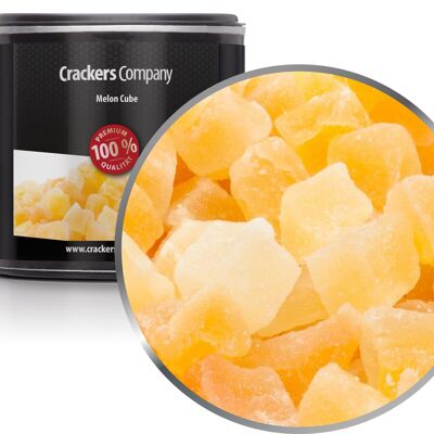 Melón confitado, Melon Cube PU con 36 piezas. Ud. Contenido de 90 g por pieza.
