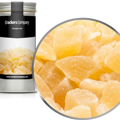 Ananas confit, Pineapple Cube PU de 40 pièces. toi. Contenu de 90 g par pièce.