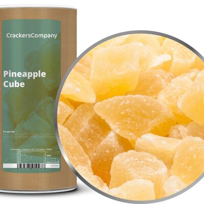 Ananas candito, Pineapple Cube PU con 9 pezzi. u. Contenuto 700 g per pezzo.