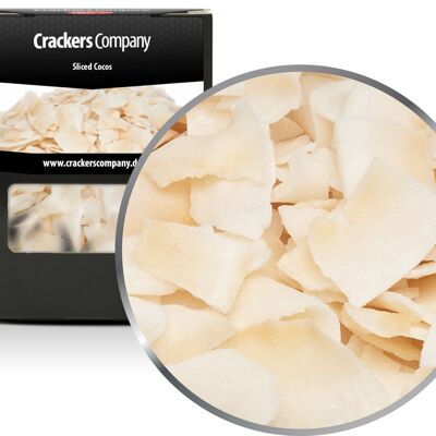 Strisce di cocco zuccherato, Sliced Cocos PU con 32 pezzi. u. Contenuto di 40 g per pezzo.