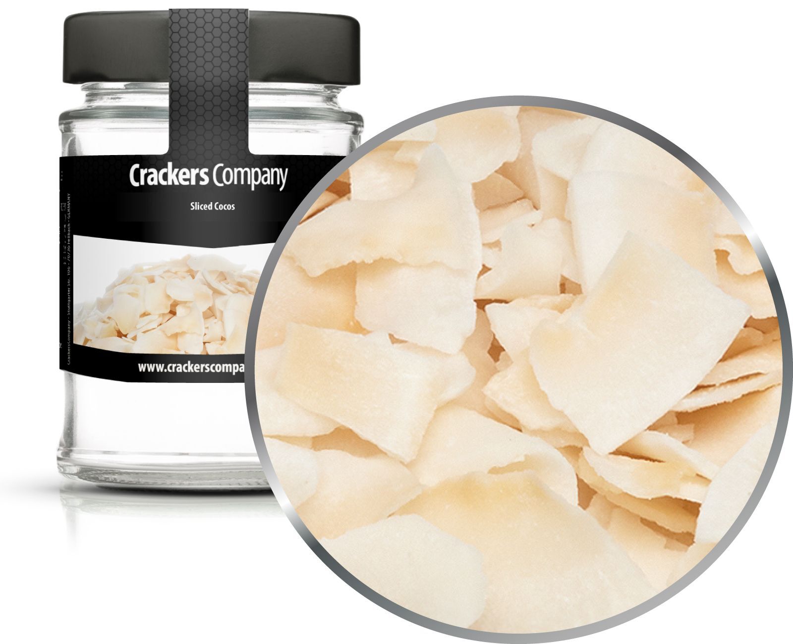 Gesüßte Kokosstreifen, Sliced Cocos VPE mit 45 Stk. u. 40g Inhalt je Stk.