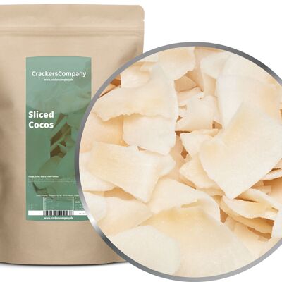 Strisce di cocco zuccherato, Sliced Cocos PU con 8 pezzi. u. Contenuto 300 g per pezzo.