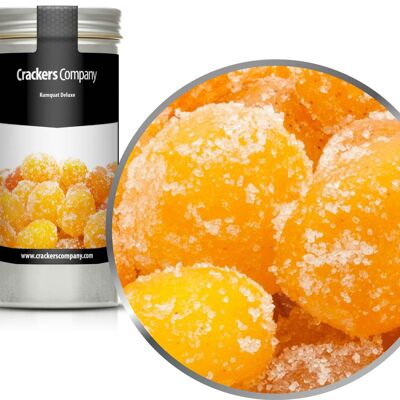Kumquat canditi, Kumquat Deluxe PU con 40 pezzi. u. Contenuto 90 g per pezzo.