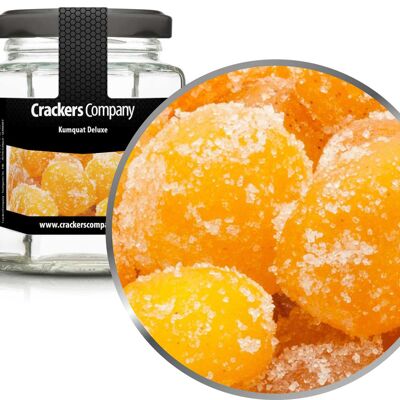Kumquat canditi, Kumquat Deluxe PU con 25 pezzi. u. Contenuto 90 g per pezzo.