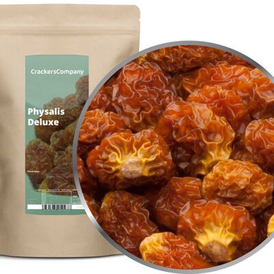 Physalis essiccato, Physalis Deluxe PU con 8 pezzi. u. Contenuto 550 g per pezzo.