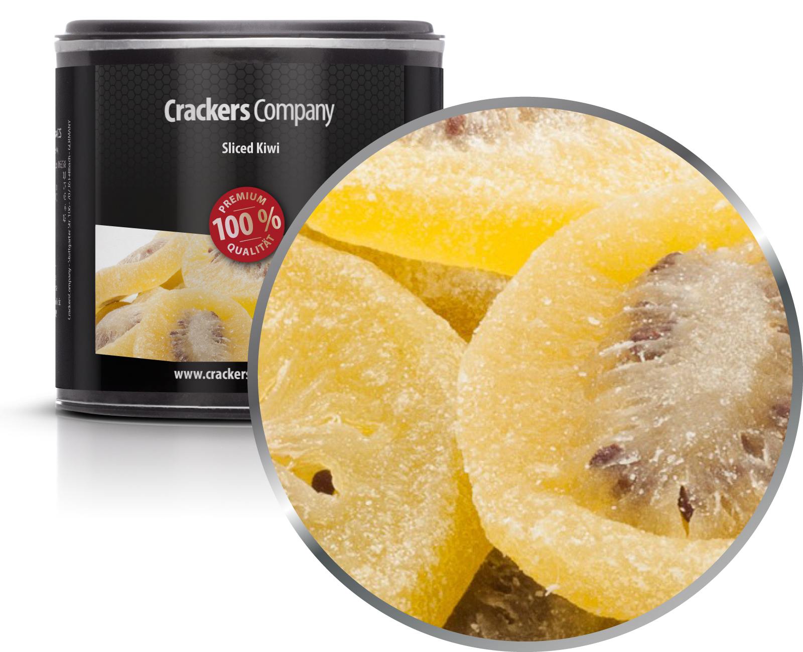 Kandierte Kiwi, Sliced Kiwi VPE mit 36 Stk. u. 75g Inhalt je Stk.