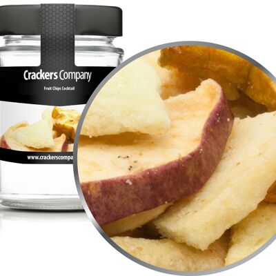 Chips di frutta fruttata, Fruit Chips Cocktail PU con 45 pezzi. u. Contenuto di 30 g per pezzo.