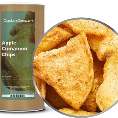 Chips pomme cannelle, chips pomme cannelle PU avec 9 pièces. toi. Contenu de 200 g par pièce.