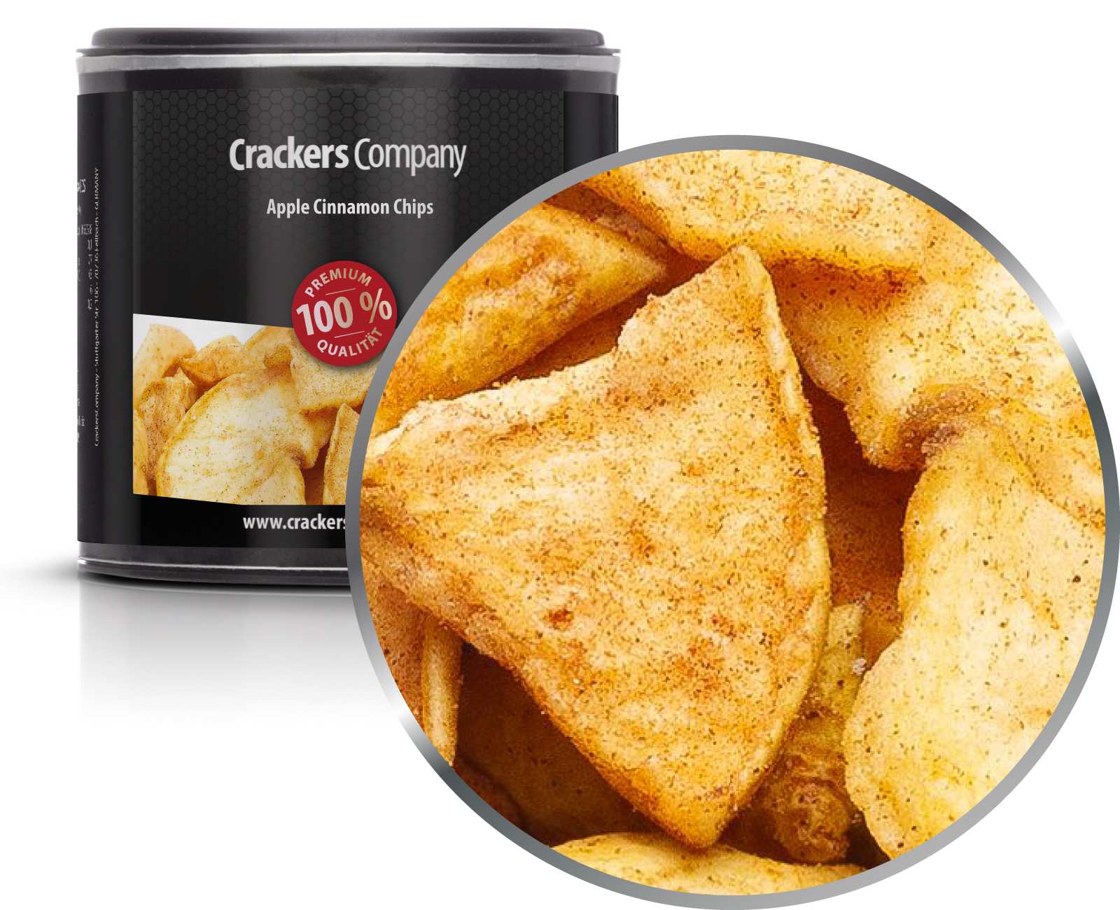 Apfel-Zimt Chips, Apple Cinnamon Chips VPE mit 36 Stk. u. 25g Inhalt je Stk.