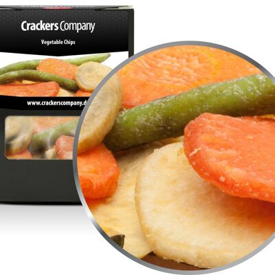 Chips de verduras, Chips de verduras PU con 32 piezas. Ud. Contenido de 30 g por pieza.