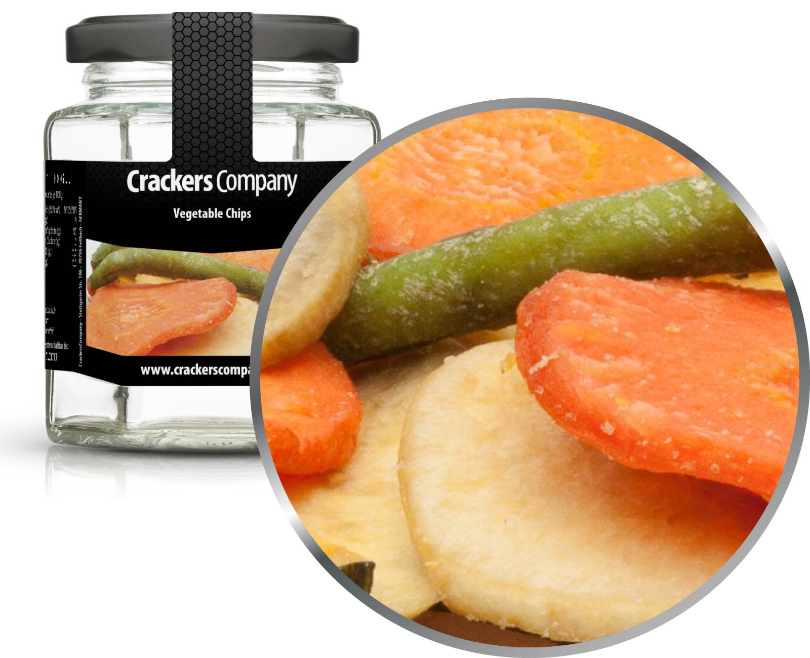 Gemüsechips, Vegetable Chips VPE mit 25 Stk. u. 30g Inhalt je Stk.