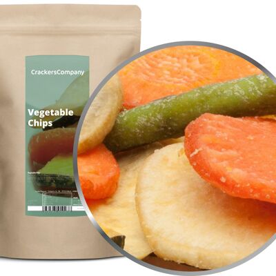 Chips de verduras, Chips de verduras PU con 8 piezas. Ud. Contenido de 150 g por pieza.
