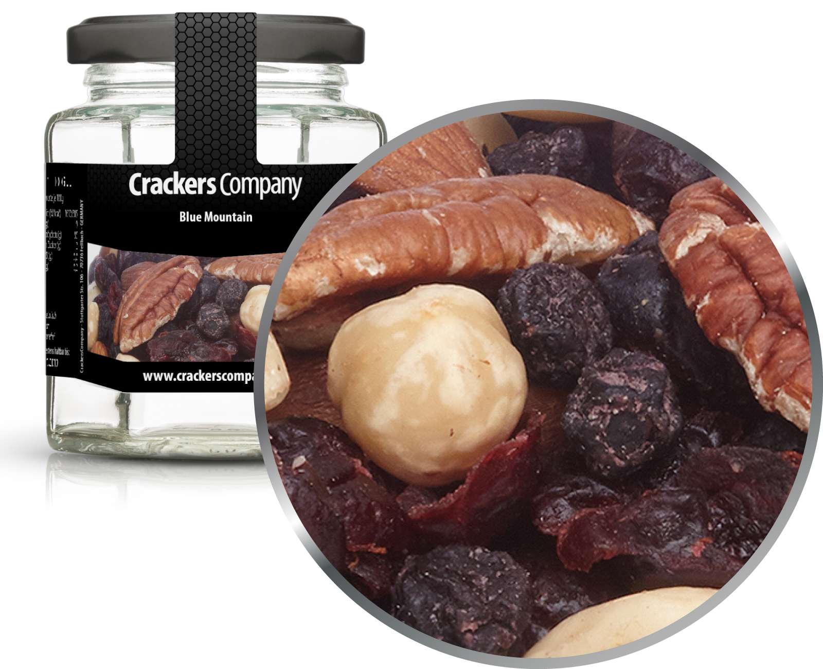 Natürlicher Nuss-Frucht Mix, Blue Mountain VPE mit 25 Stk. u. 80g Inhalt je Stk.