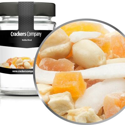 Mélange de collations aux fruits confits, Malibu Blend PU de 45 pièces. toi. Contenu de 80 g par pièce.