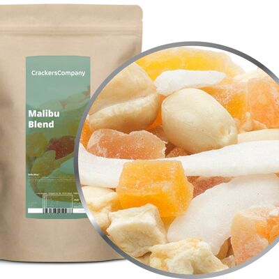 Mélange de snacks aux fruits confits, Malibu Blend PU de 8 pièces. toi. Contenu de 400 g par pièce.