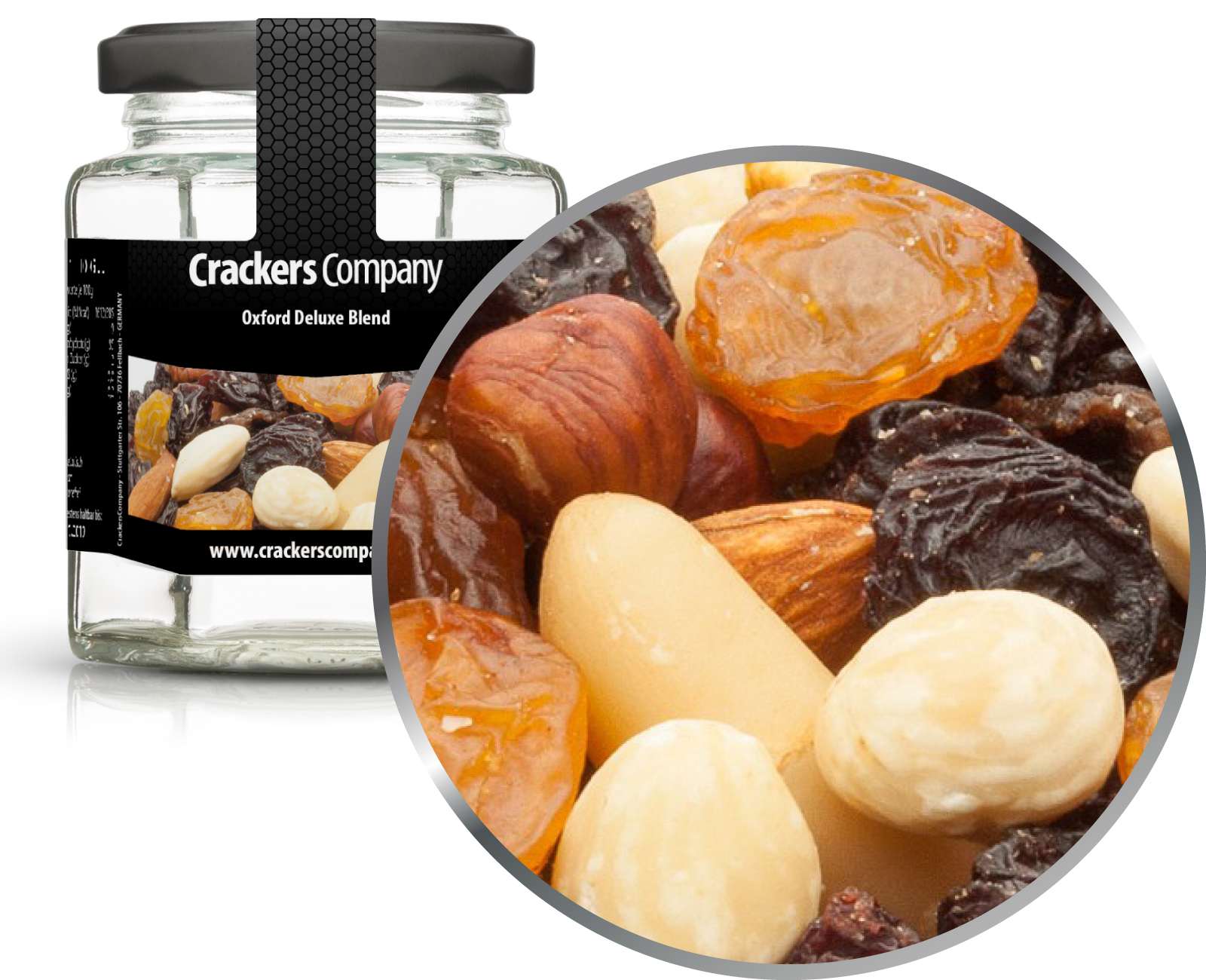 Edel Nuss-Rosinen Mischung, Oxford Deluxe Blend VPE mit 25 Stk. u. 80g Inhalt je Stk.