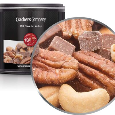 Mix di noci di cioccolato al latte intero, Milk Choco Nut Medley PU con 36 pezzi. u. Contenuto 80 g per pezzo.