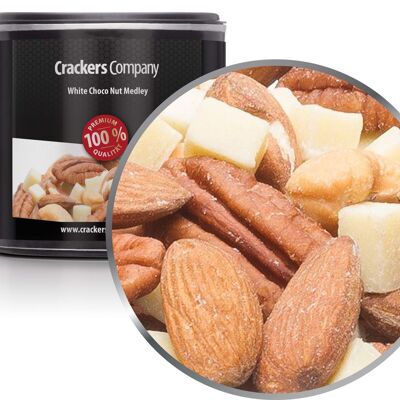 Mix di nocciole al cioccolato bianco, White Choco Nut Medley PU con 36 pezzi. u. Contenuto 80 g per pezzo