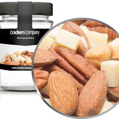 Mix di nocciole al cioccolato bianco, White Choco Nut Medley PU con 45 pezzi. u. Contenuto 80 g per pezzo