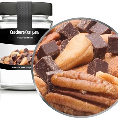 Mezcla de chocolate negro y nueces, Dark Choco Nut Medley PU con 45 piezas. Ud. Contenido de 80 g por pieza.