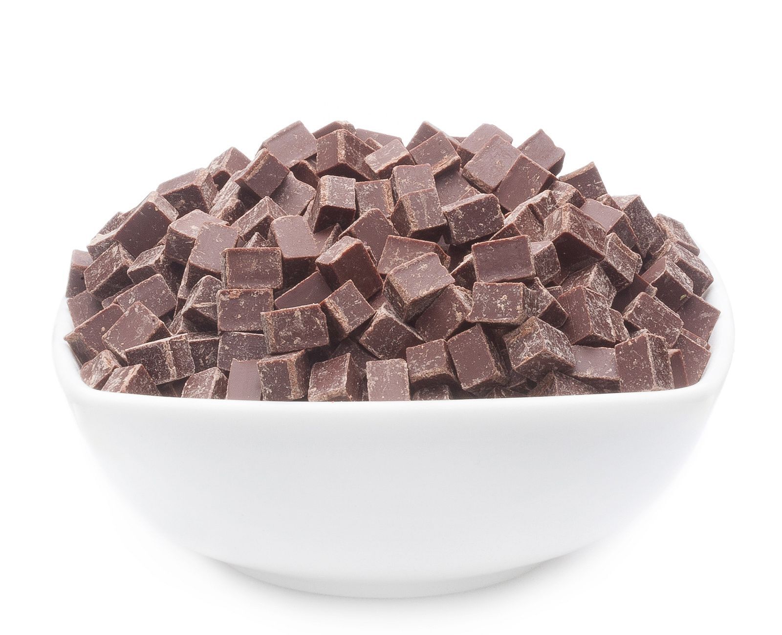 Cubi di cioccolato fondente, Cubo di cioccolato fondente PU con 1 pezzo. u. Contenuto 9000 g per pezzo.
